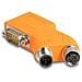 60667 Adattatore Per Inversione Del Genere Dei Cavi 2x D-sub 2x M12 Arancione - Foto miniatura 1
