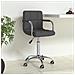 Sedia Da Ufficio Girevole Grigio Scuro In Tessuto - Foto miniatura 8