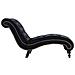 Lusso Casadino -  Sedia A Sdraio Nera In Velluto - Foto miniatura 3