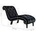 Lusso Casadino -  Sedia A Sdraio Nera In Velluto - Foto miniatura 7