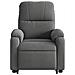 Poltrona Alzapersona Reclinabile Grigio Scuro Microfibra - Foto miniatura 8