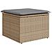Set Divano da Giardino 9 pz con Cuscini Beige in Polyrattan - Foto miniatura 6