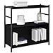 Mobile Libreria  Nero Rovere 80x30x78,5 cm Legno Ingegnerizzato - Foto miniatura 3