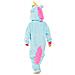 Pigiama Per Bambini Kigurumi Onesie Costume Pegaso Azzurro 105-115 - Foto miniatura 2