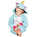 Pigiama Per Bambini Kigurumi Onesie Costume Pegaso Azzurro 105-115 - Foto miniatura 7