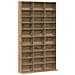 Mobile porta CD rovere artigianale 101 x 23 x 177.5 cm - Foto miniatura 1