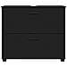 Mobile da Bagno Nero 76.5 x 35 x 64 cm Legno multistrato - Foto miniatura 6