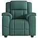 Poltrona Reclinabile in Tessuto Verde Scuro - Foto miniatura 3