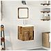 Set di Mobili da Bagno 3 pcs Legno vecchio 41 x 38.5 x 46 cm - Foto miniatura 2