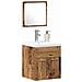 Set di Mobili da Bagno 3 pcs Legno vecchio 41 x 38.5 x 46 cm - Foto miniatura 3