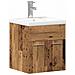 Set di Mobili da Bagno 3 pcs Legno vecchio 41 x 38.5 x 46 cm - Foto miniatura 5