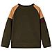 Felpa per Bambini Cachi Scuro e Cammello 104 - Foto miniatura 1