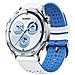 Cinturino In Silicone Da 22 Mm Compatibile Con Suunto 9 Peak, Huawei, Xiaomi, Redmi E Samsung - Design Cielo Stellato Bicolore White+blue - Foto miniatura 3