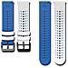 Cinturino In Silicone Da 22 Mm Compatibile Con Suunto 9 Peak, Huawei, Xiaomi, Redmi E Samsung - Design Cielo Stellato Bicolore White+blue - Foto miniatura 4