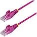 Cavo Ethernet CAT6 Rosa da 10m; Patch UTP con Plug RJ45 Antigroviglio e Rilievi di Trazione, Cavo Lan Slim in Rame Puro 28AWG, Sottoposto a test Fluke - Foto miniatura 1