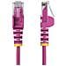 Cavo Ethernet CAT6 Rosa da 10m; Patch UTP con Plug RJ45 Antigroviglio e Rilievi di Trazione, Cavo Lan Slim in Rame Puro 28AWG, Sottoposto a test Fluke - Foto miniatura 4