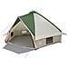 Tenda Teepee con tetto Verde e Bianco 490 x 410 x 210 cm - Foto miniatura 1