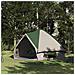 Tenda Teepee con tetto Verde e Bianco 490 x 410 x 210 cm - Foto miniatura 2