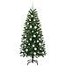 Albero di Natale artificiale con 150 LED Verde 150 cm PE e PVC - Foto miniatura 4