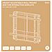 ARM-0801 Supporto TV a parete 2,29 m (90") Nero - Foto miniatura 6