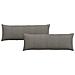 Cuscini da Divano 2 pcs Grigio chiaro 120 x 40 cm - Foto miniatura 1