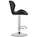 Sgabello WEST - Similpelle nera con base cromata x 2 - Foto miniatura 7