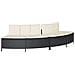 Panche Vasca Idromassaggio con Cuscini 2pz in Polyrattan Nero - Foto miniatura 1