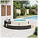 Panche Vasca Idromassaggio con Cuscini 2pz in Polyrattan Nero - Foto miniatura 3
