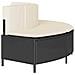 Panche Vasca Idromassaggio con Cuscini 2pz in Polyrattan Nero - Foto miniatura 5