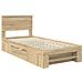 Struttura del letto Rovere Sonoma 100 x 200 m Legno multistrato - Foto miniatura 4