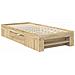 Struttura del letto Rovere Sonoma 100 x 200 m Legno multistrato - Foto miniatura 6