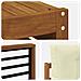 Set divani 11 pcs Naturale e Crema Legno di Acacia Massello - Foto miniatura 7