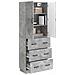 Set di armadi 2 pcs Grigio Cemento 66 x 34,5 x 87 cm - Foto miniatura 2