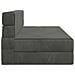 Divano Letto Pieghevole Grigio Scuro 152 x 86,5 x 60 cm Tessuto - Foto miniatura 4