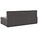 Divano Letto Pieghevole Grigio Scuro 152 x 86,5 x 60 cm Tessuto - Foto miniatura 5