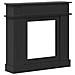 Cornice per camino Nero 102 x 26 x 100 cm Legno ingegnerizzato - Foto miniatura 1