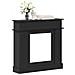 Cornice per camino Nero 102 x 26 x 100 cm Legno ingegnerizzato - Foto miniatura 3