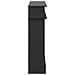 Cornice per camino Nero 102 x 26 x 100 cm Legno ingegnerizzato - Foto miniatura 5