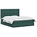 Letto con contenitore e materasso Verde Scuro 140 x 200 cm - Foto miniatura 3
