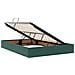 Letto con contenitore e materasso Verde Scuro 140 x 200 cm - Foto miniatura 5