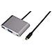USB Type-C - VGA / USB Type-C / USB 3.0 M / F USB Type-C VGA / USB Type-C / USB 3.0 Argento cavo di interfaccia e adattatore - Foto miniatura 1