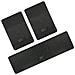 Set Tappeti Universali Maxi Pvc Nero (posteriore - Foto miniatura 7