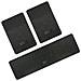 Set Tappeti Universali Maxi Pvc Nero (posteriore - Foto miniatura 1