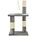 Albero Per Gatti Con Tiragraffi In Sisal 109 Cm Grigio - Foto miniatura 6