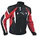 Giacca Cordura Moto Tessuto Impermeabile Sport Touring Sfoderabile Rosso L - Foto miniatura 4