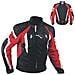 Giacca Cordura Moto Tessuto Impermeabile Sport Touring Sfoderabile Rosso L - Foto miniatura 1