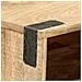 Tavolo Consolle 115x30x76 Cm In Legno Massello Di Mango Grezzo - Foto miniatura 2