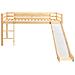 Letto a Castello per Bambini Scivolo e Scala in Pino 97x208cm - Foto miniatura 1