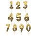 Talking Tables - Candelina Color Oro Con Brillantini Numero - Foto miniatura 2