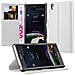Custodia Compatibile Con Sony Xperia Z1 In Bianco Fumo - Coperchio Protettiva Con Chiusura Magnetica, Funzione Stand E Tasca Per Le Carte - Foto miniatura 6
